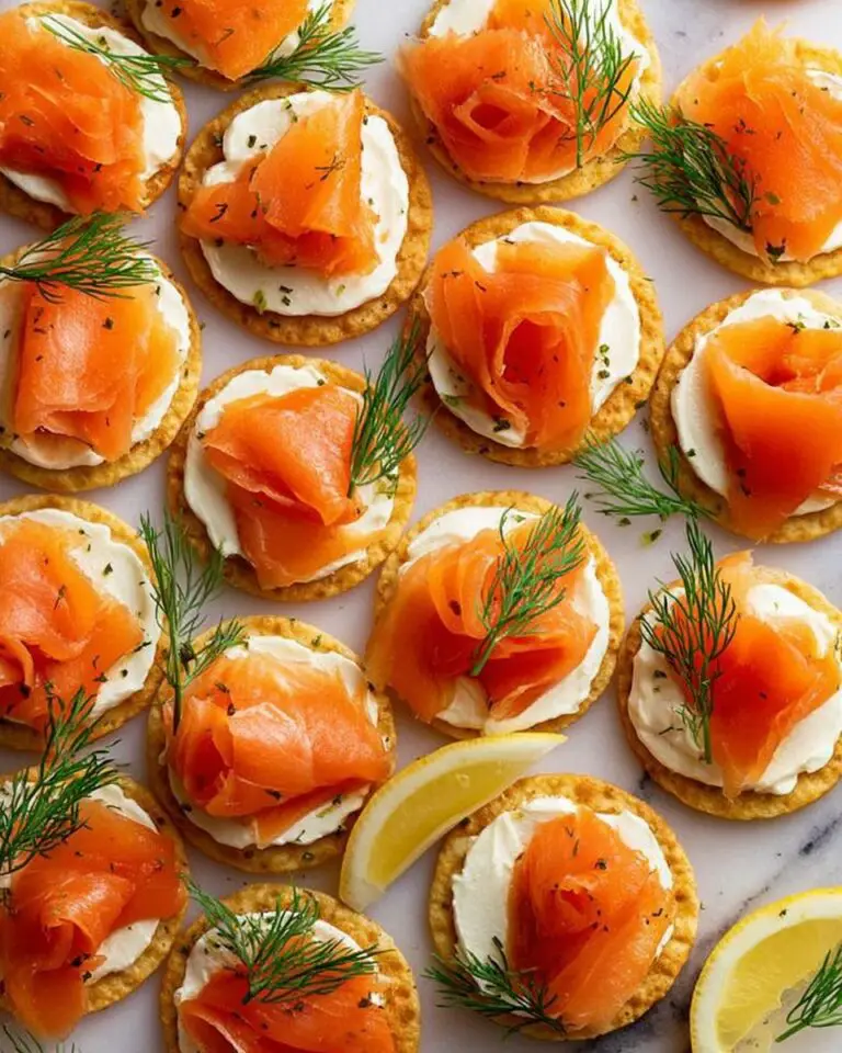 Blini with Smoked Salmon and Dill Crème Fraîche Recipe
