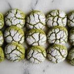 Matcha Crinkle Cookies Recipe