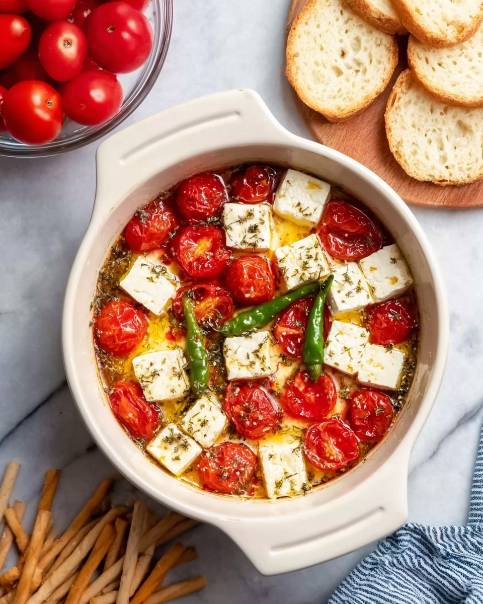 Spicy Baked Feta (Mpougiourdi) Recipe