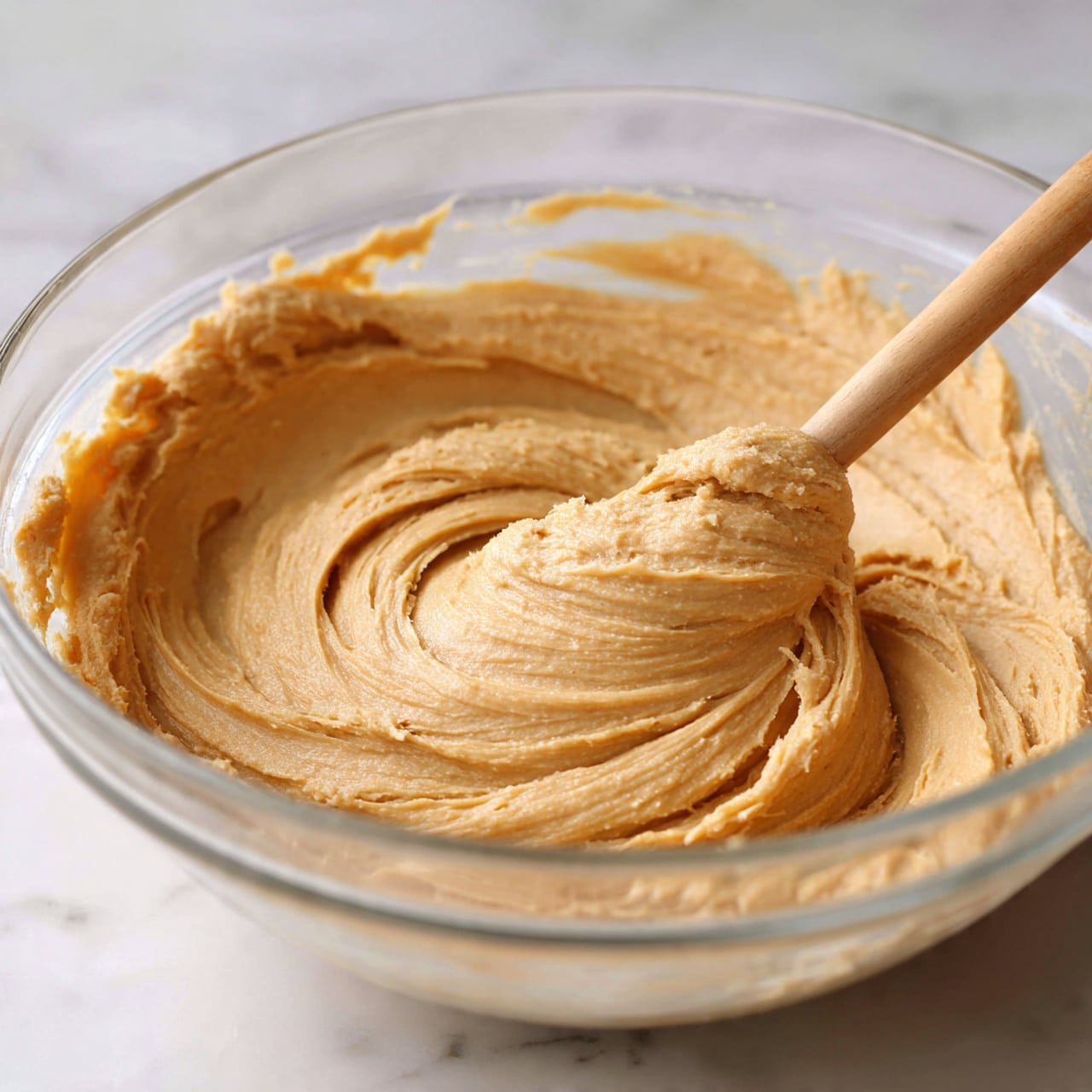 A single round cookie with a light brown, slightly rough-textured base is shown with a bite taken out of it. On top, there is one thick layer of creamy white frosting swirled in a rose-like pattern, sprinkled with small red and green round sprinkles. The cookie is placed on a white marbled surface, with other blurred cookies in the background and some scattered red and green sprinkles around the cookie. photo taken with an iphone --ar 4:5 --v 7