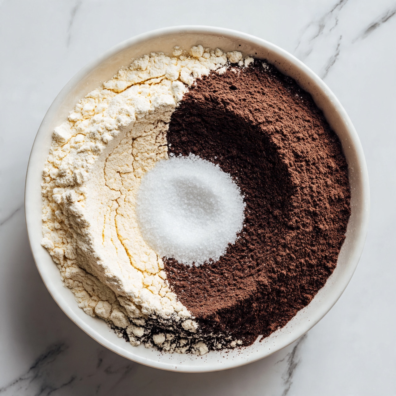 A loaf of dark chocolate bread with a slightly cracked top is placed on a white plate on a white marbled surface. The loaf is partially sliced, showing three thick pieces placed one on top of the other in front of the main loaf. The texture of the bread inside looks soft and dense with a rich dark brown color, while the crust is slightly rough with deeper cracks down the middle. Next to the bread on the right side is a serrated knife with a black handle resting on the plate. The whole scene is well-lit, highlighting the deep brown shades of the bread and the shiny blade of the knife. photo taken with an iphone --ar 4:5 --v 7