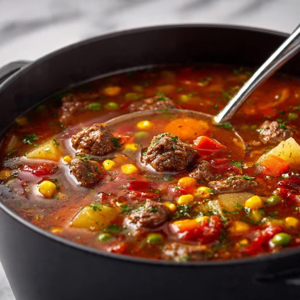 Crock Pot Hamburger Soup Recipe