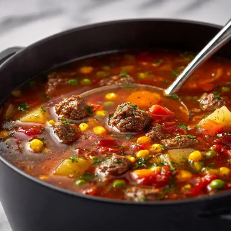 Crock Pot Hamburger Soup Recipe