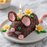 Chocolate-Covered Rat Cake with Marzipan Details Recipe