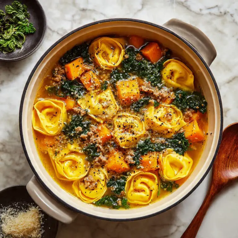 Butternut Squash Sausage and Tortellini Soup Recipe