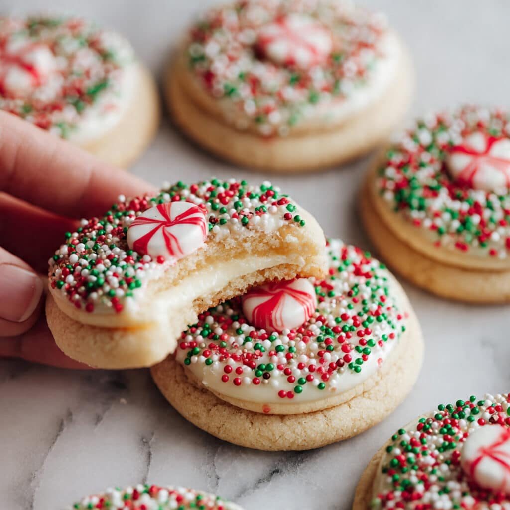 Candy Cane Kiss Cookies Recipe