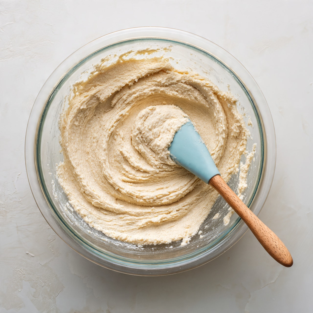 The image shows a stack of two soft, light beige cookies with a thick layer of pale pink frosting between them, topped with another cookie that has a bite taken out. The frosting is creamy with small pieces of red and white candy sprinkled on top, adding texture and color contrast. The cookies are set on a white marbled surface with some cookie crumbs and candy bits scattered around. The background is a soft, plain light beige that keeps the focus on the cookies. photo taken with an iphone --ar 4:5 --v 7