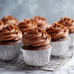Nutella Filled Chocolate Hazelnut Cupcakes with Cream Cheese Frosting Recipe