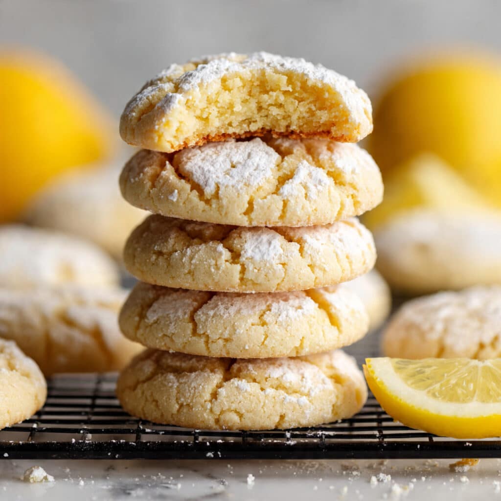 Lemon Crinkle Cookies Recipe