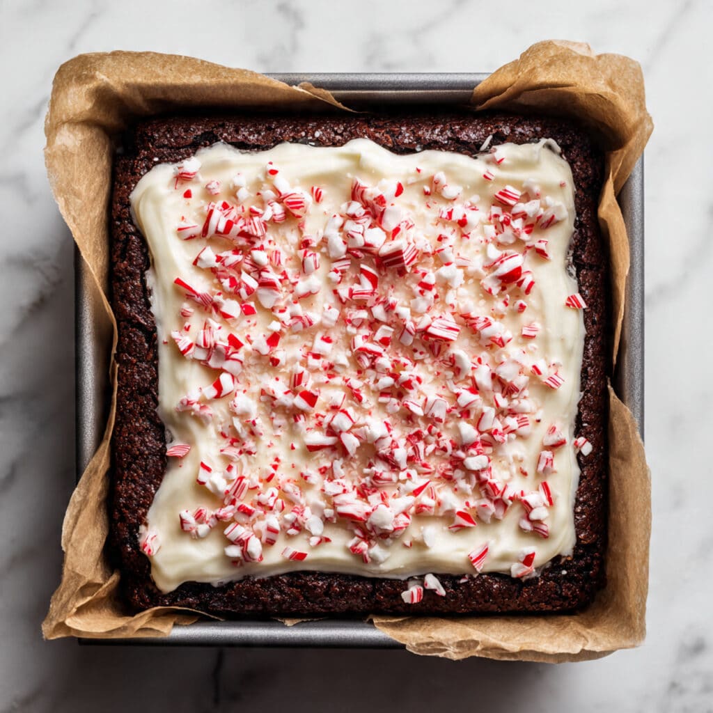 Peppermint Bark Brownies Recipe