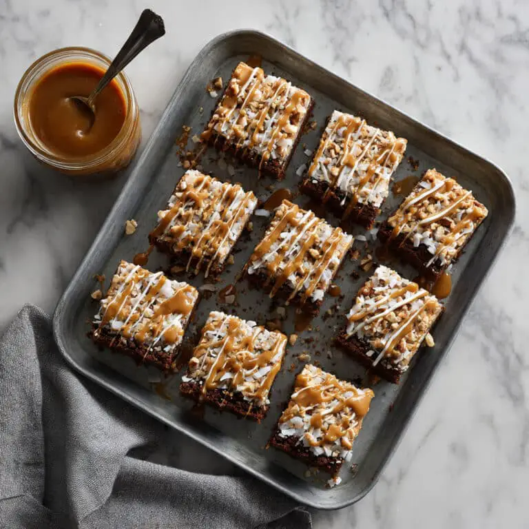 Coconut Caramel Pecan Bars with Dulce de Leche Recipe