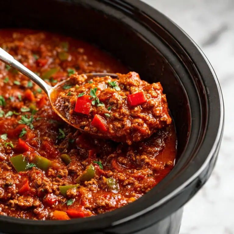 Slow Cooker Chili (No Beans!) Recipe