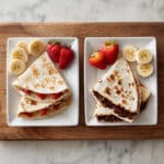 Sweet Fruit and Chocolate Dessert Quesadilla Recipe