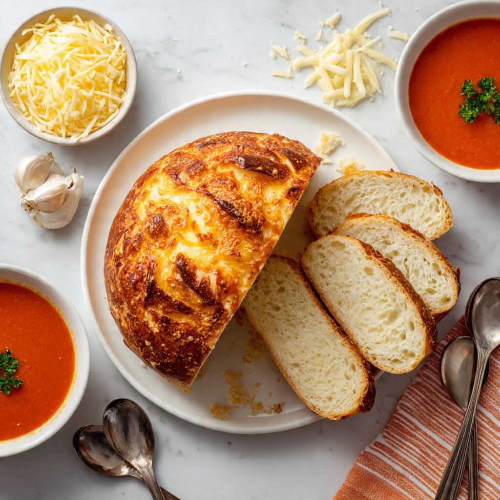 Asiago-Crusted Skillet Bread Recipe