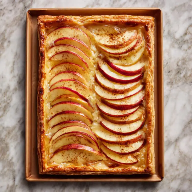 Apple Galette with Puff Pastry and Homemade Caramel Recipe