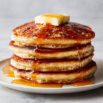 Fluffy Pumpkin Pancakes with Warm Maple Syrup Recipe