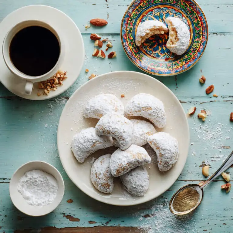 Greek Almond Crescent Cookies (Kourabiedes) Recipe