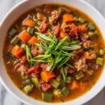 Chicken and Sausage Jambalaya Soup Recipe