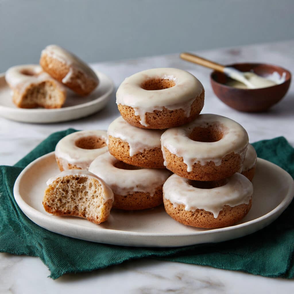 Irish Apple Cake Donuts with Whiskey Glaze Recipe