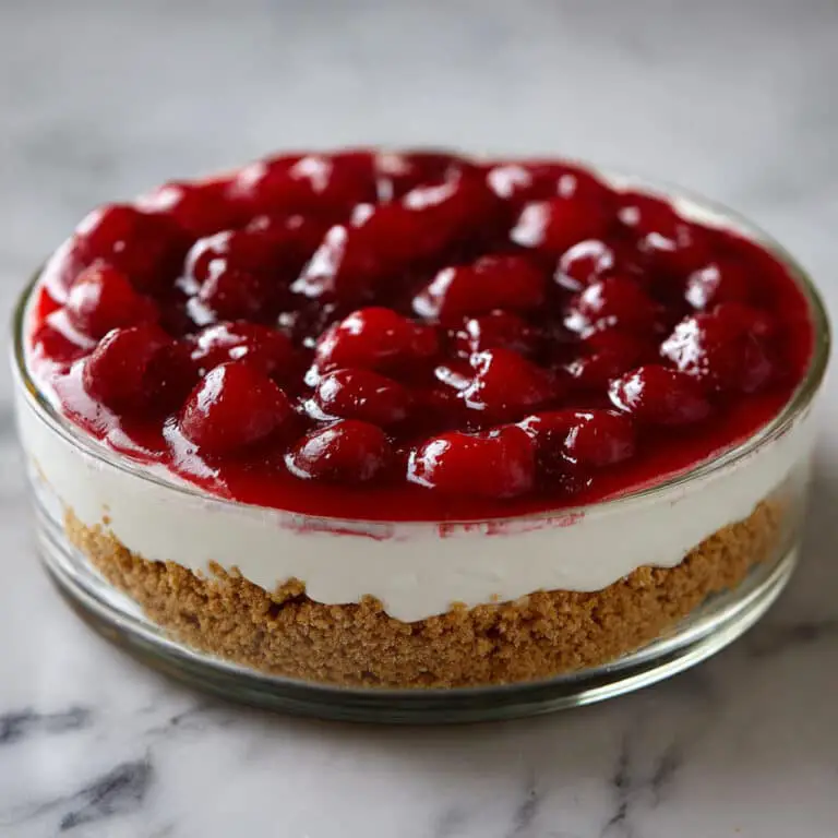 No-Bake Strawberry Cheesecake with Cool Whip Recipe