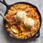 Old-Fashioned Fresh Peach Cobbler with Almond and Vanilla Recipe