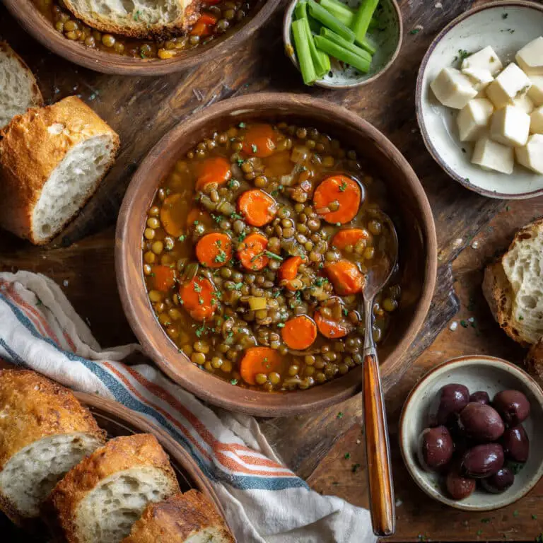 Easy Greek Lentil Soup Recipe