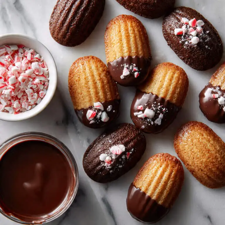 Chocolate Peppermint Madeleines Recipe