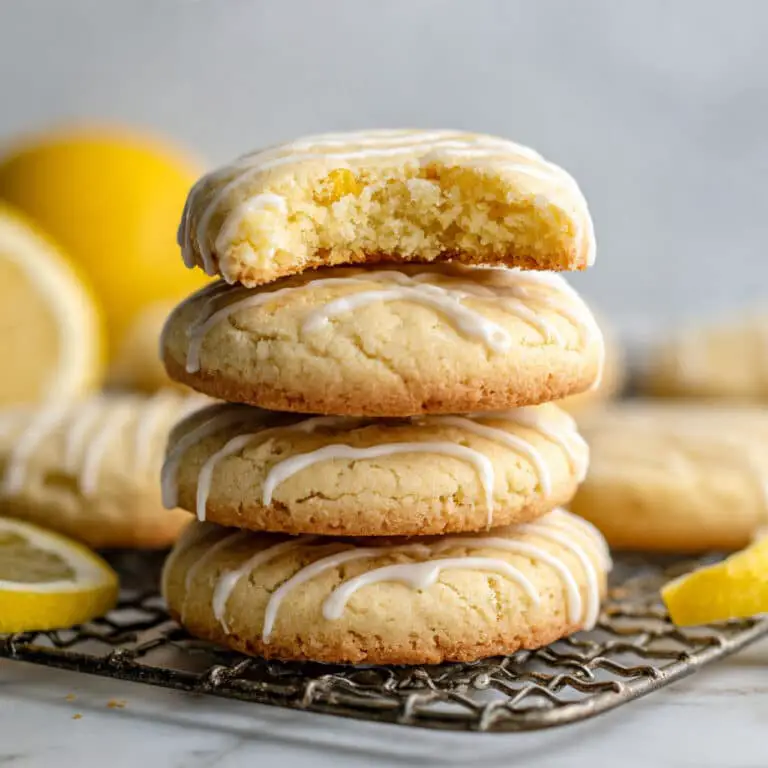 Lemon Thumbprint Cookies with Lemon Curd and Icing Recipe