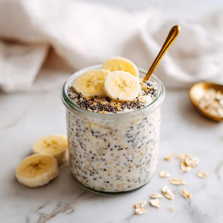 Chocolate Banana Overnight Oats Recipe