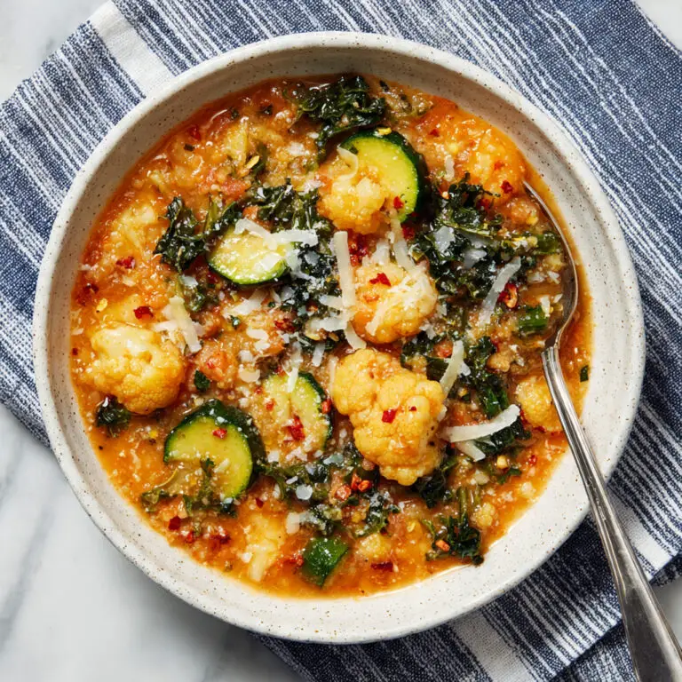 Creamy Tomato Soup with Chicken and Vegetables Recipe