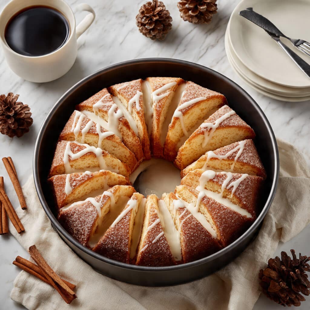 Cinnamon Crescent Roll Cheesecake Stuffed Wreath Recipe