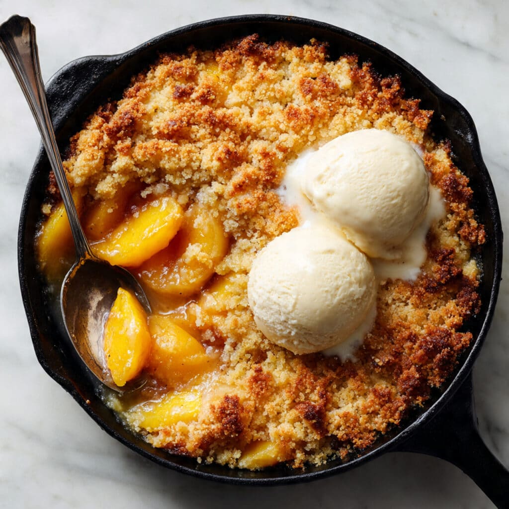 Skillet Caramel Apple Crisp Recipe