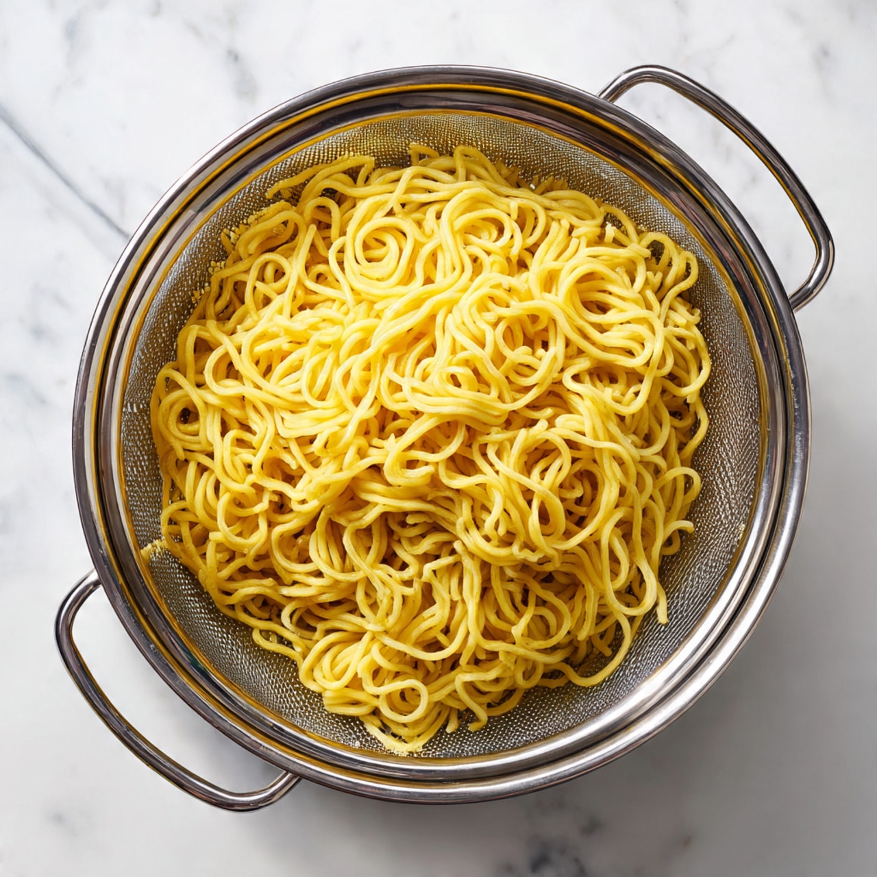A white rectangular casserole dish filled with a creamy layered casserole. The bottom layers have visible pieces of white pasta mixed with bits of vegetables like peas and small red pepper chunks, all coated in a thick white sauce. The top layer is covered evenly with a golden crushed cracker topping that looks crunchy. The dish is placed on a white marbled surface. photo taken with an iphone --ar 4:5 --v 7