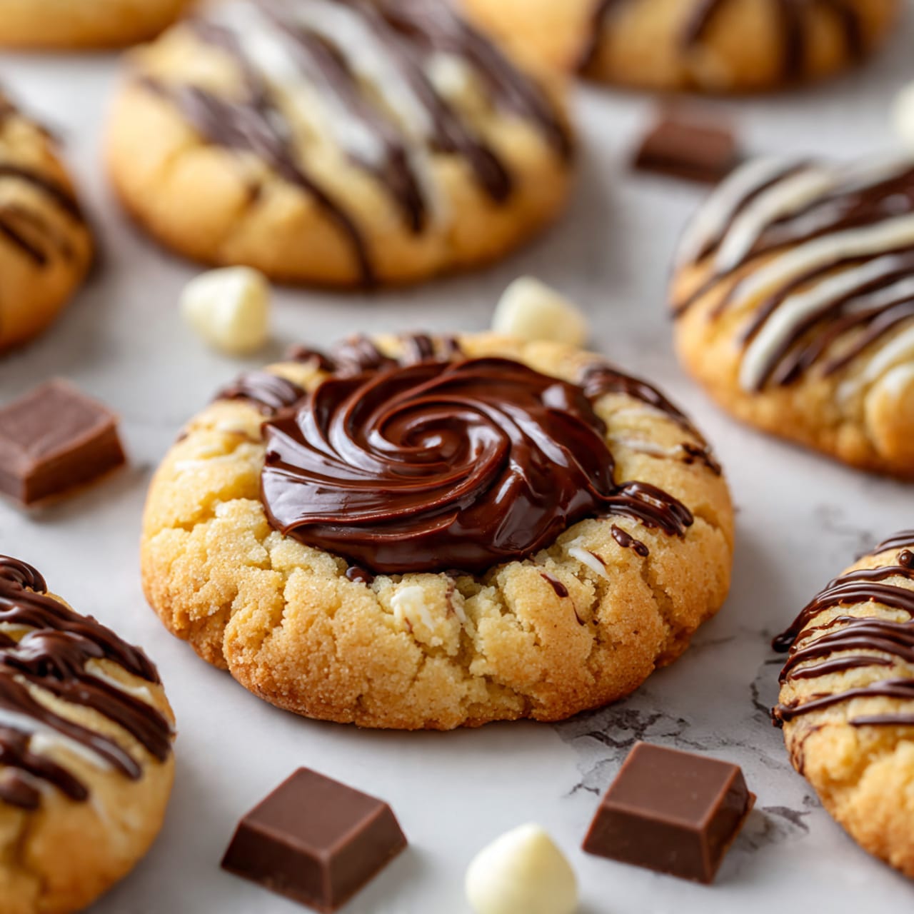A shiny metal mixing bowl holds pale yellow dough with a crumbly texture. The dough forms a rough mound in the center, with bits sticking lightly to the sides of the bowl. A metal spoon rests on the right side of the bowl with some dough stuck to it. The bowl is placed on a white marbled surface that adds soft light reflections around it. photo taken with an iphone --ar 4:5 --v 7