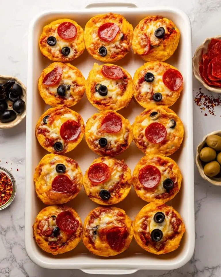 Pepperoni Pizza Muffins Recipe