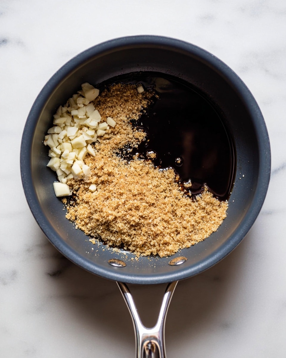 A white oval plate sits on a white marbled surface, filled with layers of sliced red and green tomatoes arranged in a loose, overlapping pattern. Between the tomato slices, there are small white rounds of mozzarella cheese scattered evenly across the plate. Dark brown balsamic glaze is drizzled over the top in thin streams, adding shine and contrast. Fresh green basil leaves are scattered throughout, adding a bright touch. Small red cherry tomatoes and coarse salt crystals are visible around the edges of the plate. Photo taken with an iphone --ar 4:5 --v 7
