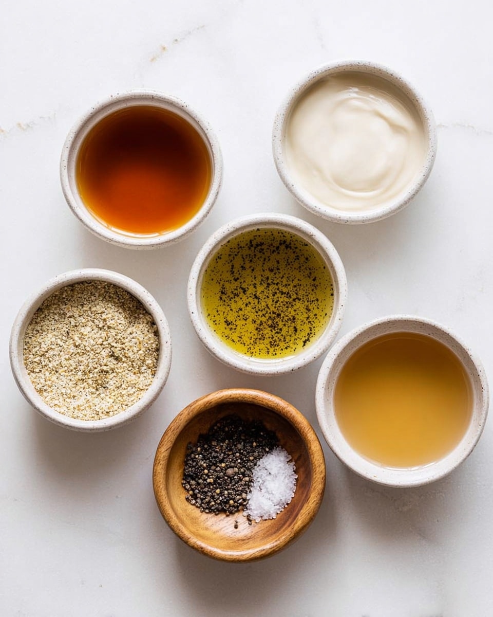 A top view of a smooth, creamy soup in a white bowl. The soup is light beige in color with small black pepper specks spread evenly on the surface. The bowl rests on a white marbled surface, and the soup looks thick and rich with a slight shine. photo taken with an iphone --ar 4:5 --v 7
