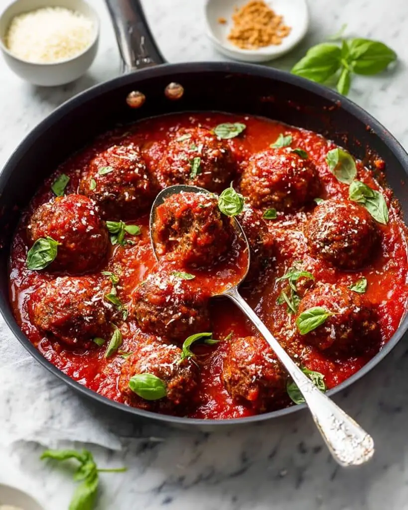 Baked Italian Meatballs Recipe
