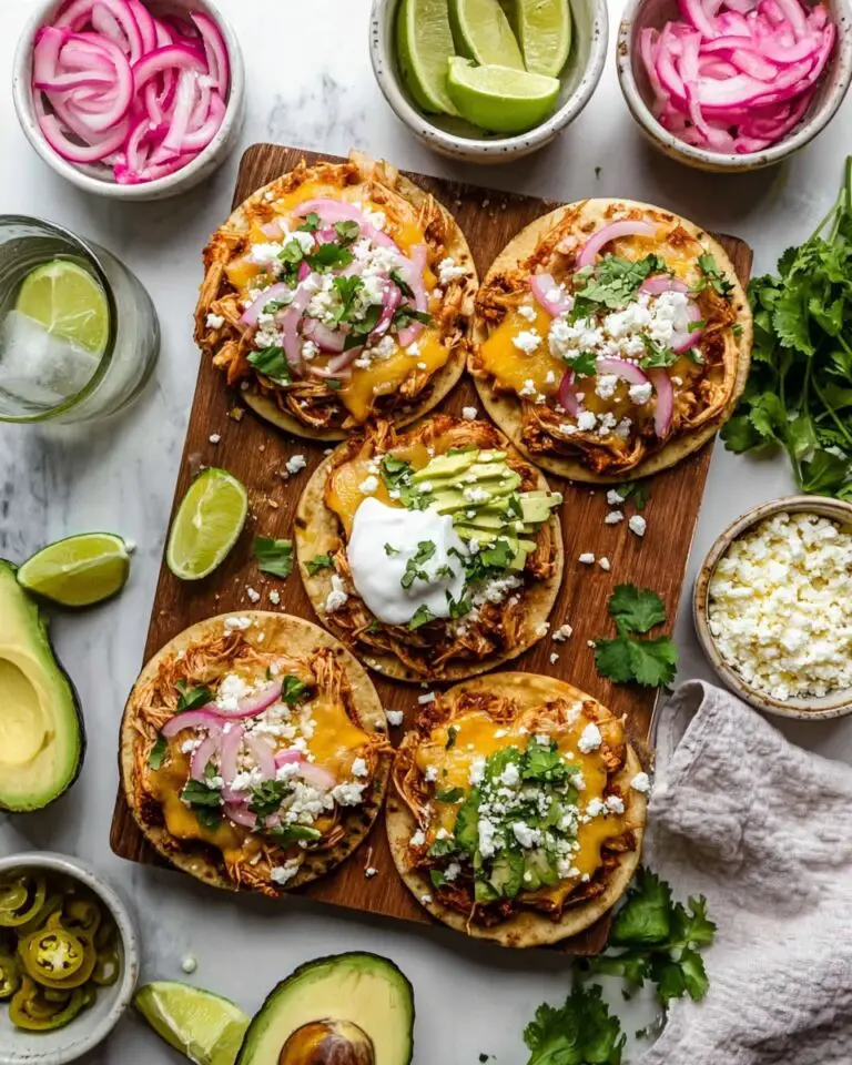 Sheet Pan Chicken Tostadas Recipe