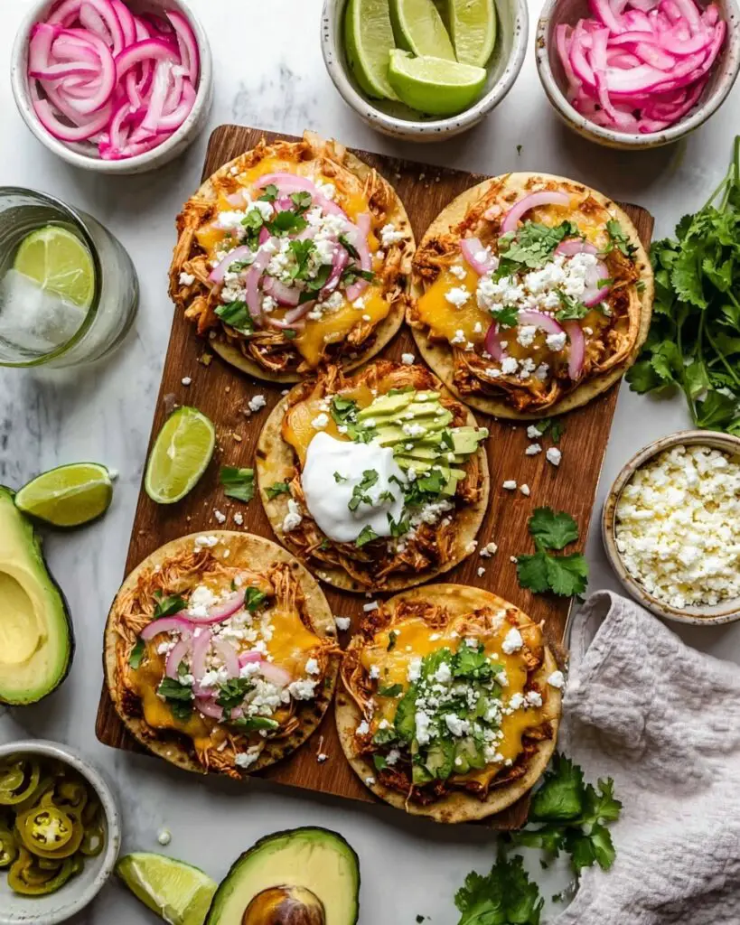 Sheet Pan Chicken Tostadas Recipe