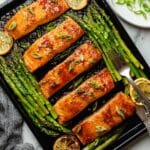 Sheet Pan Honey Glazed Salmon with Asparagus Recipe