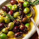 Whipped Feta Dip with Roasted Olives Recipe