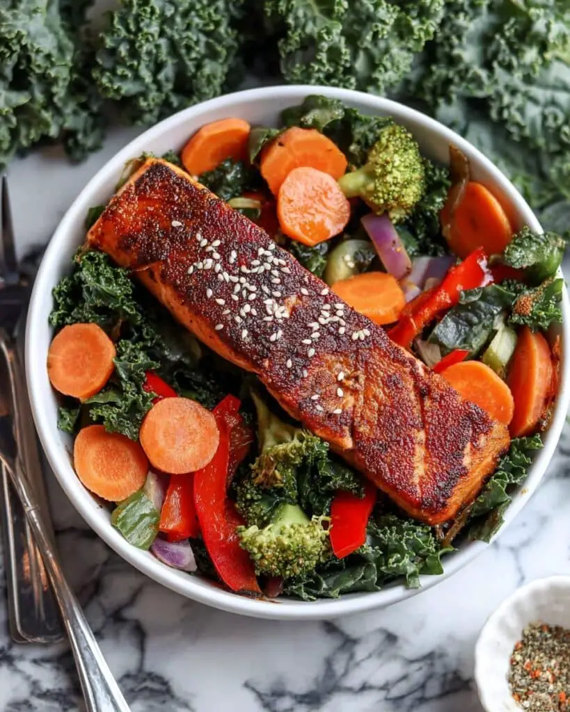 Crispy Broiled Salmon with Spiced Seasoning Recipe