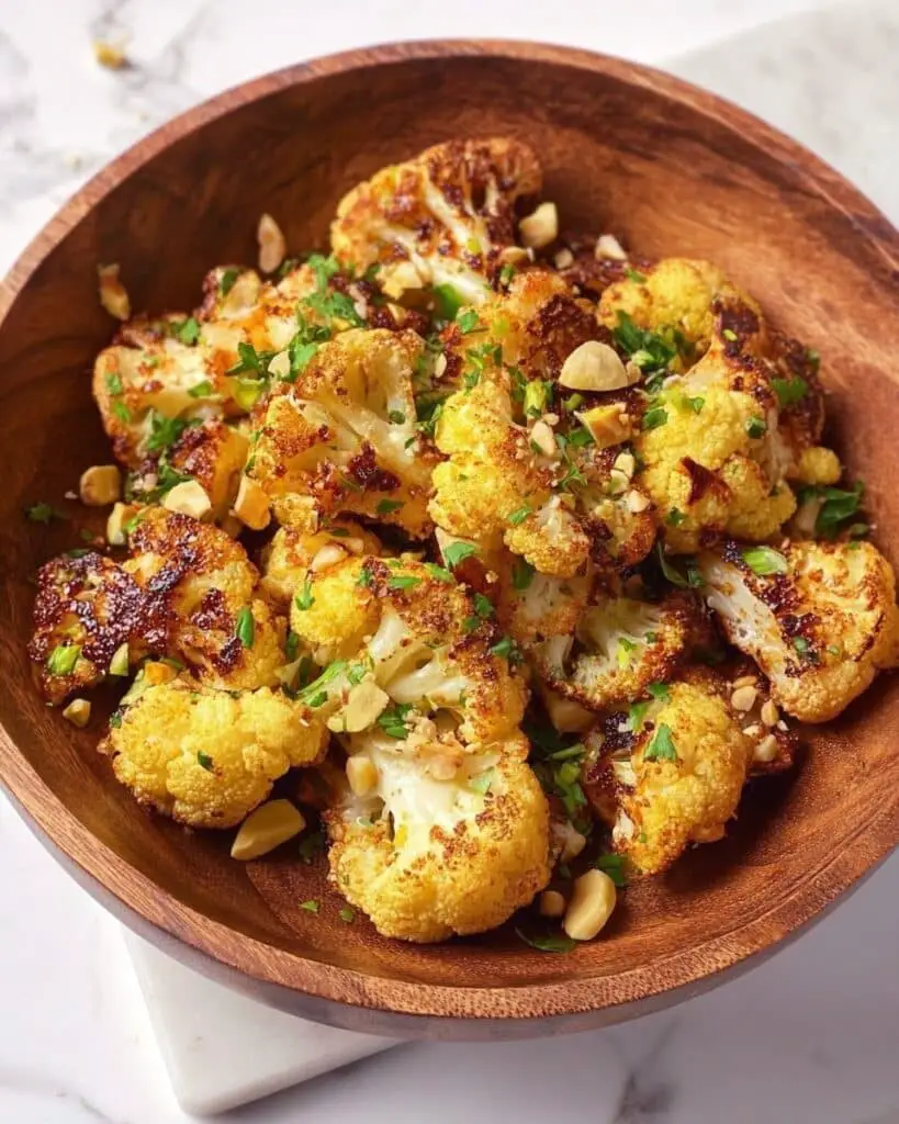 Cheesy Vegan Roasted Cauliflower Recipe