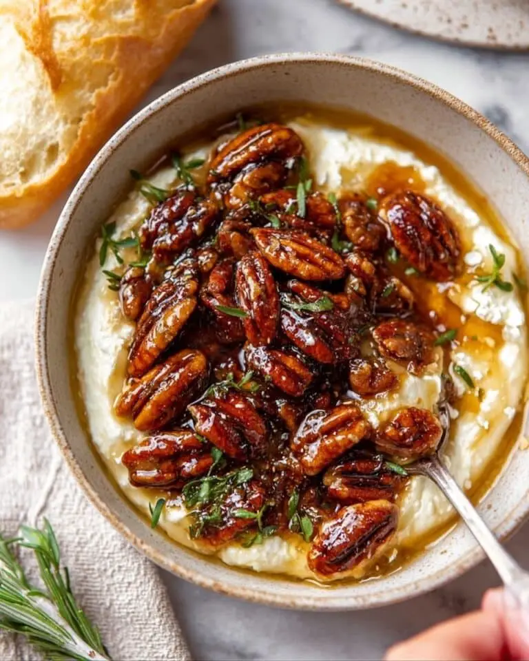 Baked Feta Dip with Fig Preserves and Toasted Pecans Recipe