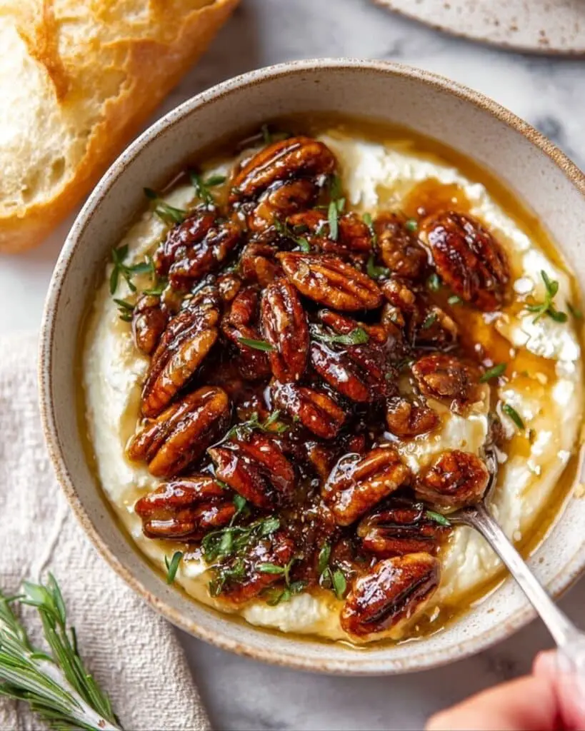 Baked Feta Dip with Fig Preserves and Toasted Pecans Recipe