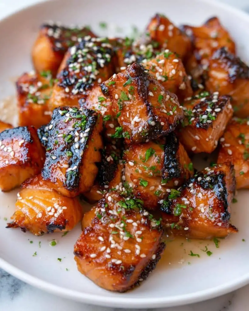 Air Fryer Salmon Bites with Chipotle Mayo Recipe