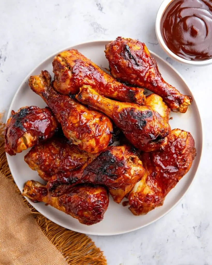 Crock Pot Barbecue Chicken Drumsticks with Crispy Broiled Finish Recipe