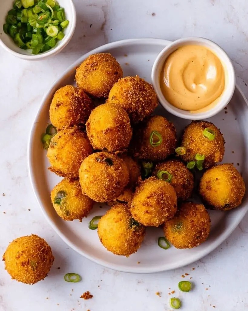 Crispy Homemade Hush Puppies with Green Onion Recipe