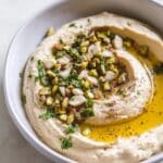 Creamy Roasted Garlic Hummus Recipe